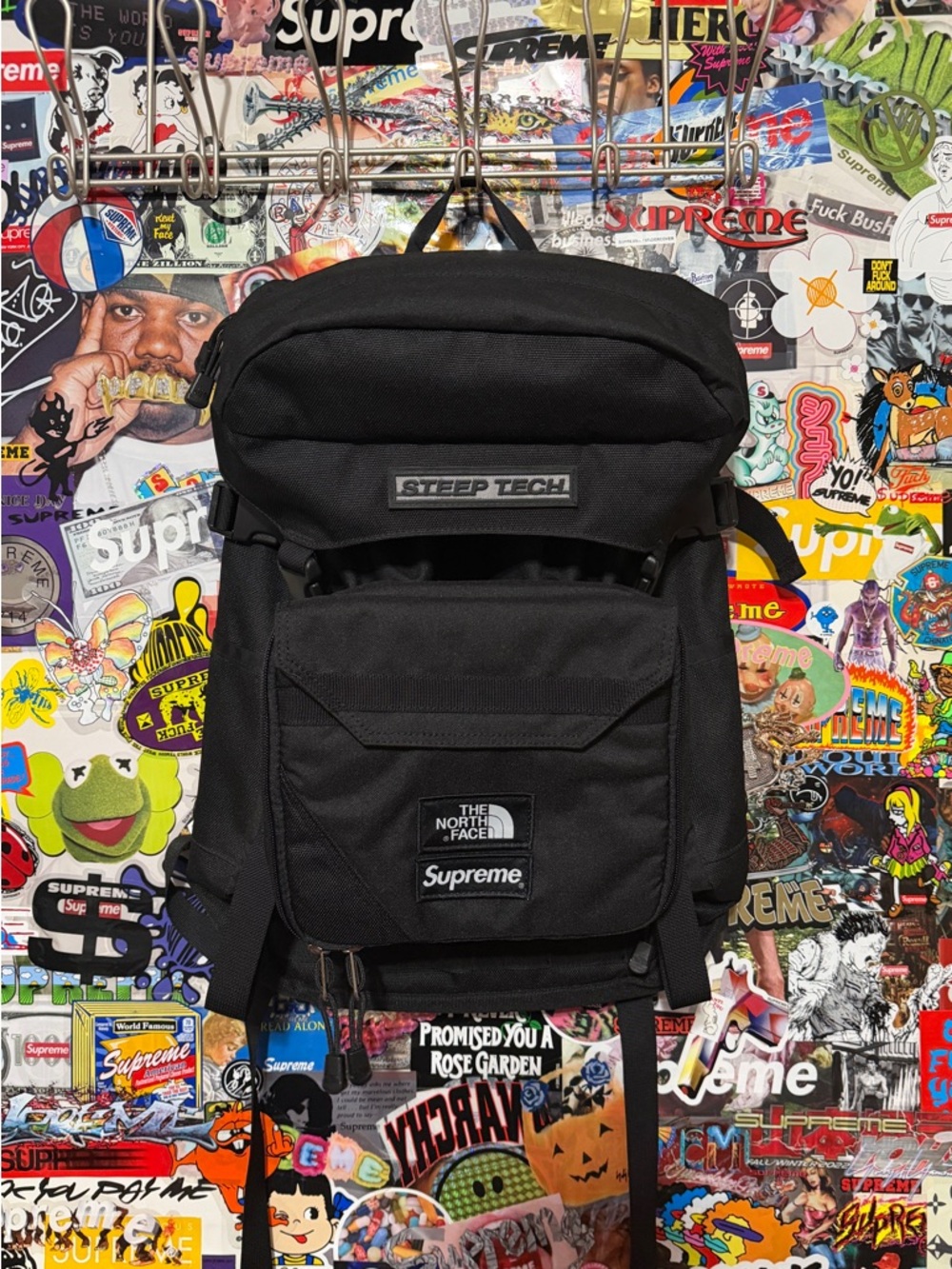 SS16 Supreme The North Face TNF Steep Tech Backpack Black